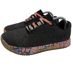 NOBULL Men 8.5 Women GYM 10 Outwork Trainer Black Heather Pixel SuperFabric